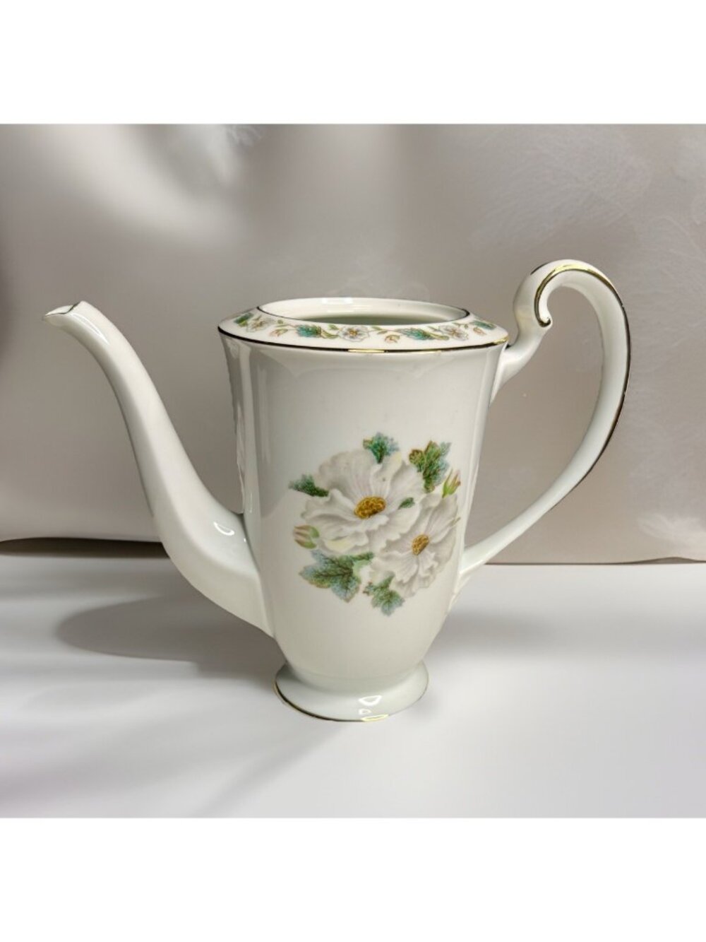 1950’s Noritake 5029 Gardenia Mini Coffee Pot NO LID Floral Feminine Tea Party